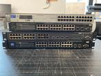 4 Netwerk switches (HP - Linksys - Dell), Computers en Software, Netwerk switches, Ophalen of Verzenden, Gebruikt