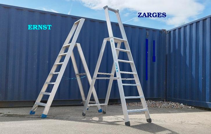 Industriele Trapladders 4-12 MetRevisie, Solide Petry Altrex, Doe-het-zelf en Bouw, Ladders en Trappen, Trap, Opvouwbaar of Inschuifbaar