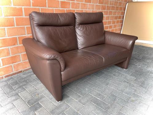 Leder salon / zetel / 2 zit / goede staat, Huis en Inrichting, Zetels | Zetels, Gebruikt, Leer, Ophalen