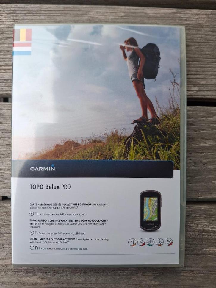 GARMIN topo BeLux, Sport en Fitness, Bergsport en Wandelen, Nieuw, Navigatie of Gps, Verzenden