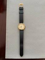 Vintage Tissot herenhorloge Goudkleurig, Echt leer, Handtassen en Accessoires, Horloges | Heren, Ophalen of Verzenden, Goud