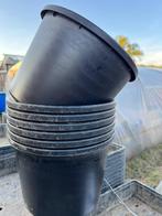 grote bloempotten harde plastiek 26 x 20 cm, Tuin en Terras, 25 tot 40 cm, Kunststof, Rond, Zo goed als nieuw
