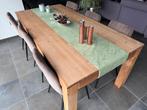 Teakhout tafel 200x100x80cm, Huis en Inrichting, Tafels | Eettafels, Ophalen, Gebruikt, Teakhout, 50 tot 100 cm