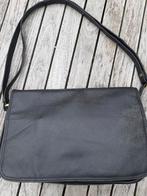 Lederen zwarte handtas - zeer goede staat, Enlèvement ou Envoi, Comme neuf, Noir, Sac à main