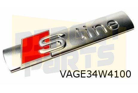 Audi  embleem  ''S-line'' zijkant L/R Origineel!  8N0 853 60, Auto-onderdelen, Carrosserie, Audi, Nieuw, Verzenden