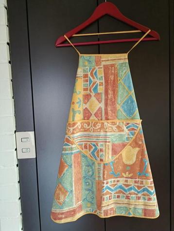 Tablier de cuisine provençal avec une large poche ventrale !, Enlèvement, Comme neuf, Autres couleurs, Tablier