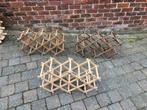Authentiek houten wijnrekken (opplooibaar), Ophalen of Verzenden, Gebruikt, Hout, 5 tot 15 flessen