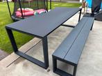 Tuintafel aluminium zwart, Tuin en Terras, Ophalen, Gebruikt, Rechthoekig, Aluminium