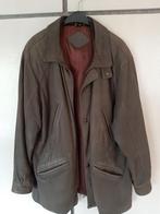 Lederen winterjas, bruin, gevoerd, lengte 90cm, Pino Faraco, Brun, Enlèvement, Taille 52/54 (L)