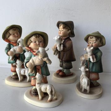 4 X Herder jongetje, leuk voor bij de kerststal disponible aux enchères