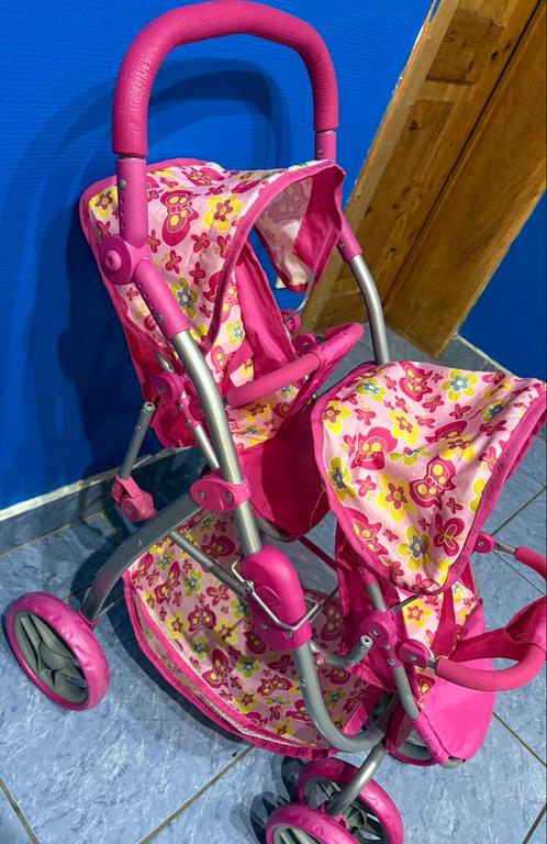 Poussette double poupée + sac de transport état voir desc, Kinderen en Baby's, Speelgoed | Poppen, Gebruikt, Ophalen of Verzenden