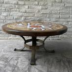 vintage tegeltafel jaren 70 keramiek, Ophalen, Rond, 50 tot 100 cm, Minder dan 50 cm