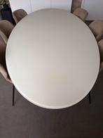 Design eettafel wit mat glas – Gaverzicht – 220x110, Ophalen, Zo goed als nieuw, Glas
