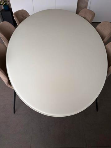 Design eettafel wit mat glas – Gaverzicht – 220x110 beschikbaar voor biedingen