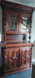 Prachtige mechelse kast met loodglas, Ophalen