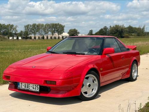 Toyota MR2 I, Auto's, Toyota, Bedrijf, Te koop, MR2, Benzine, Coupé, 2 deurs, Handgeschakeld, Rood, Zwart, Stof, Achterwielaandrijving