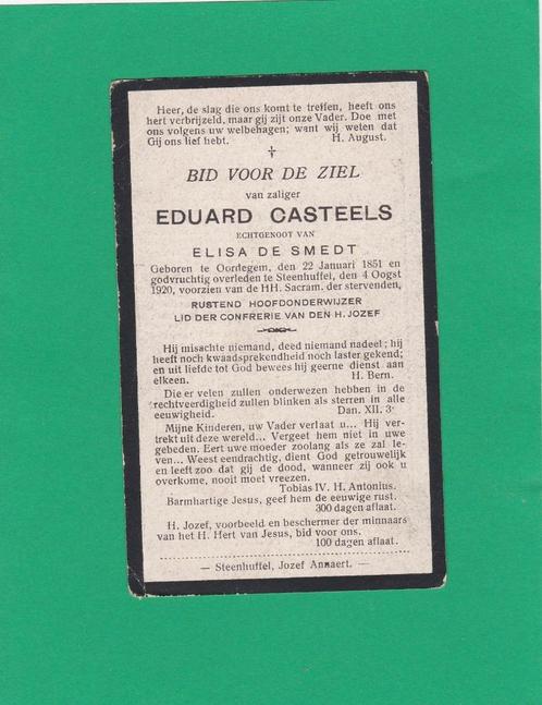 DP Eduard Casteels, Collections, Images pieuses & Faire-part, Image pieuse, Envoi