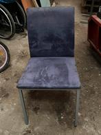 Te koop 6 stoelen, Gebruikt, Blauw, Ophalen of Verzenden, Metaal