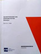 Blokwijzer Neurofysiologie van beweging en pijn, Livres, Livres d'étude & Cours, Comme neuf, Enlèvement ou Envoi