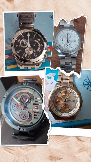 Lot de 2 montres au choix au prix de 50€ beschikbaar voor biedingen