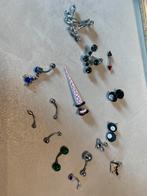 Lot van verschillende piercings (navelpiercing, oorbellen,, Handtassen en Accessoires, Piercings, Ophalen of Verzenden, Zo goed als nieuw