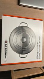 Sauteerpan met deksel 30 cm inox Le Creuset, Neuf, Inox, Enlèvement, Plaque céramique