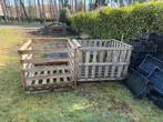 2 x houten palletbox 100x120x90cm, Ophalen, Gebruikt, 100 cm of meer, 60 cm of meer