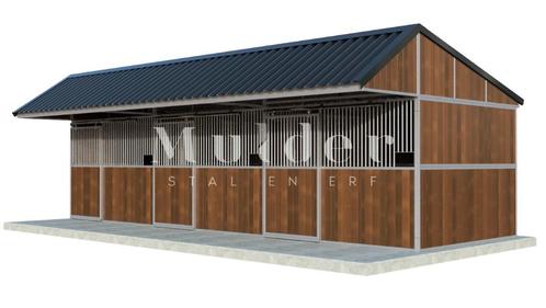 Buitenstal 3 paardenboxen en schuifdeuren | Voorraad | NIEUW, Dieren en Toebehoren, Stalling en Weidegang, Opfok, Stalling, Weidegang