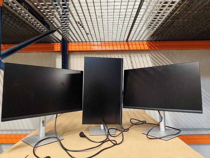 3x Dell P2422H 23,8" Full HD IPS Monitoren, Computers en Software, Monitoren, Zo goed als nieuw, DisplayPort, HDMI, VGA, Draaibaar