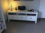 Tv meubel Hemnes wit, Comme neuf, 100 à 150 cm, 25 à 50 cm, Enlèvement