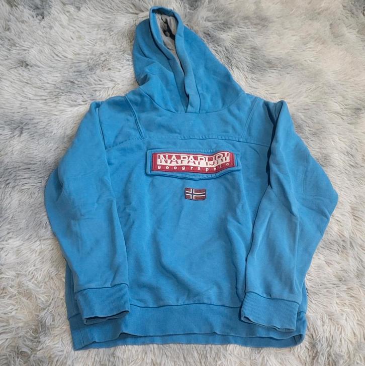 Sweat à capuche Napapijri Burgee - Taille 12 ans (152cm), Enfants & Bébés, Vêtements enfant | Taille 152, Utilisé, Garçon ou Fille