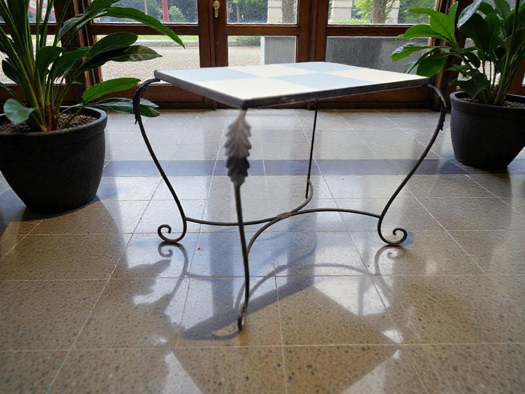 table d'appoint vintage en mosaïque/table à plantes, Antiquités & Art, Curiosités & Brocante, Enlèvement ou Envoi