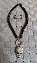 Ketting, Enlèvement ou Envoi, Comme neuf, Argent, Avec strass