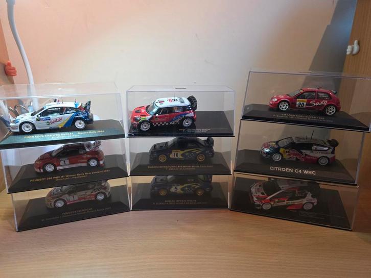 Set van 9 1/43e Ixo miniatuur rallyauto's, Hobby en Vrije tijd, Modelauto's | 1:43, Nieuw, Auto, Overige merken, Ophalen of Verzenden