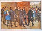 Educatieve lithografische historische schoolplaten Bossaert, Antiek en Kunst, Antiek | Schoolplaten, Ophalen, Geschiedenis