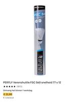 Verenshuttle FSC 560 snelheid 77 x 12, Sport en Fitness, Badminton, Ophalen of Verzenden, Nieuw, Overige typen