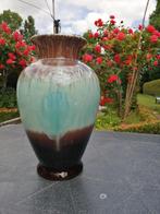 Keramieken druip vaas blauw Bav Keramik West-Duitsland, Ophalen