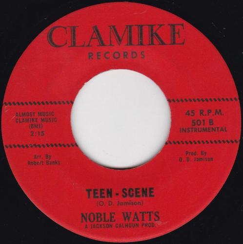 Noble Watts - Teen-Scene '' Popcorn '', Cd's en Dvd's, Vinyl Singles, Gebruikt, Single, R&B en Soul, 7 inch, Ophalen of Verzenden