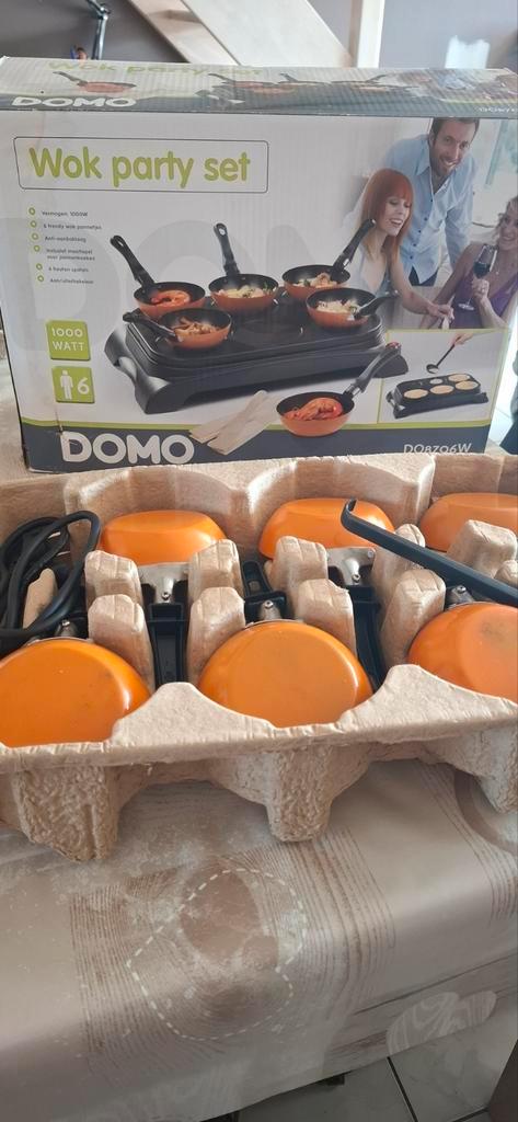 Domo wok partyset, Elektronische apparatuur, Gourmetstellen, Gebruikt, Ophalen