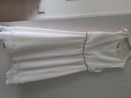 Elegant wit kleedje met bijpassende giler, Kinderen en Baby's, Kinderkleding | Maat 158, Zo goed als nieuw, Meisje, Jurk of Rok