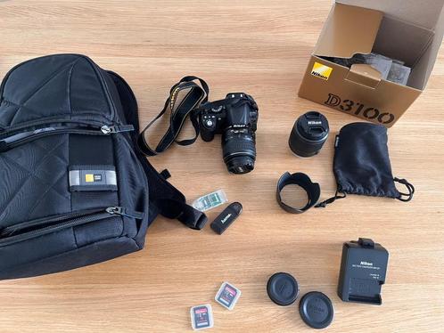 Nikon D3100 + toebehoren, Audio, Tv en Foto, Fotocamera's Digitaal, Zo goed als nieuw, Spiegelreflex, Nikon, Ophalen