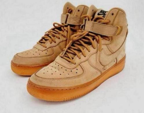 Nike Air Force 1 High GS beige-bruin sneakers maat 36.5, Kinderen en Baby's, Kinderkleding | Schoenen en Sokken, Gebruikt, Schoenen