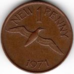 Guernesey : 1 New Penny 1971 KM #21 Ref 15028, Enlèvement ou Envoi, Monnaie en vrac, Autres pays