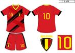 Ensemble enfant football Belgique ROUGE (Lot 10 pces), Maillot, Enlèvement ou Envoi, Neuf