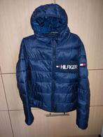 donkerblauwe jas met kap - Tommy Hilfiger - maat 164, Garçon, Comme neuf, Tommy Hilfiger, Enlèvement
