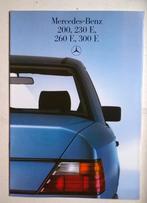 Brochure Mercedes 200 300 E 1986 fr, Livres, Enlèvement, Comme neuf, Mercedes