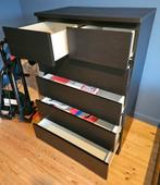 IKEA MALM Ladekast 6 lades, zwartbruin, 80x123 cm, Ophalen, 5 laden of meer, 100 tot 150 cm, 50 tot 100 cm
