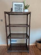 Bamboo rek met glas, Huis en Inrichting, Ophalen, Zo goed als nieuw
