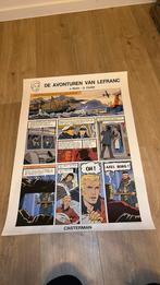 Jacques Martin affiche Lefranc nederlands jaren 80, Verzamelen, Stripfiguren, Ophalen of Verzenden, Gebruikt