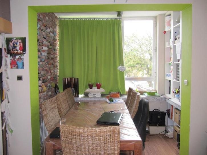 4 lime verduisterende gordijnen met enkele plooi / grote lap, Huis en Inrichting, Stoffering | Gordijnen en Lamellen, Ophalen